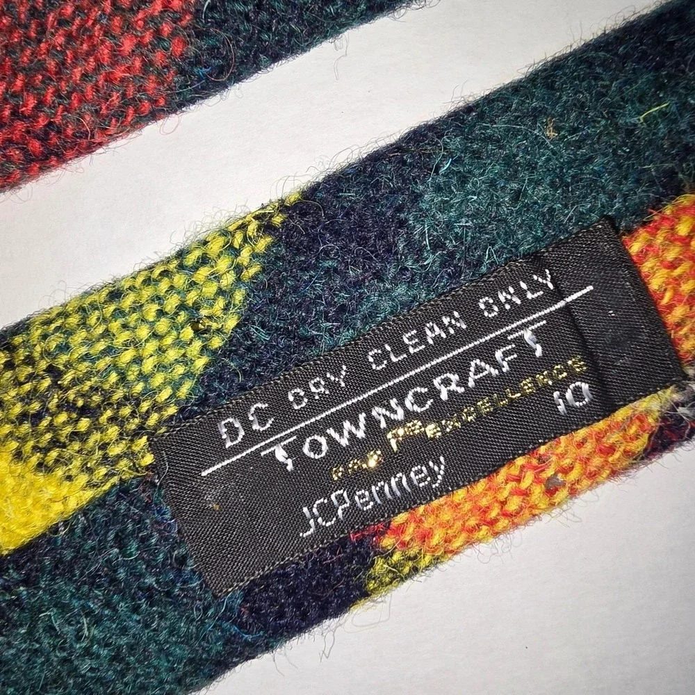 Amazing VINTAGE Towncraft DESIGNERS ORIGINALS JCPenney Imported Wool Men's‎ Tie